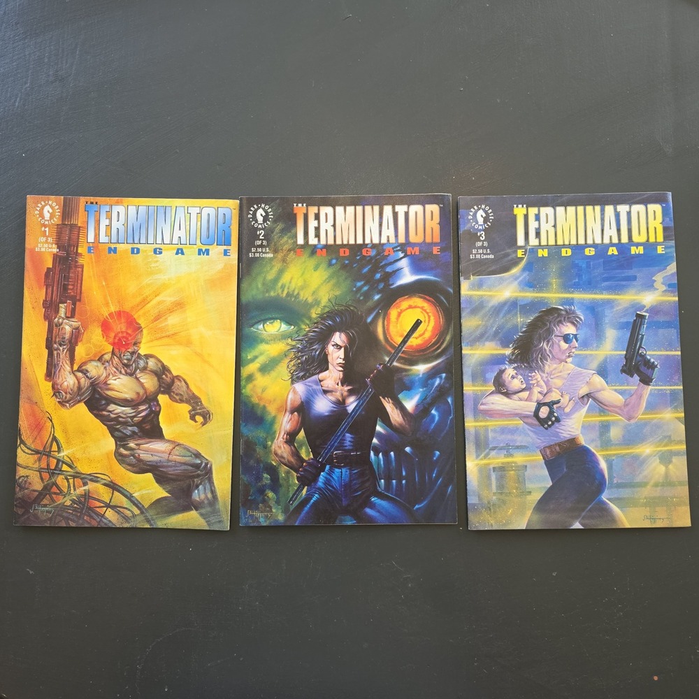 The Terminator Endgame 1-3 Complete Set 1992 Dark Horse Comics James Robinson